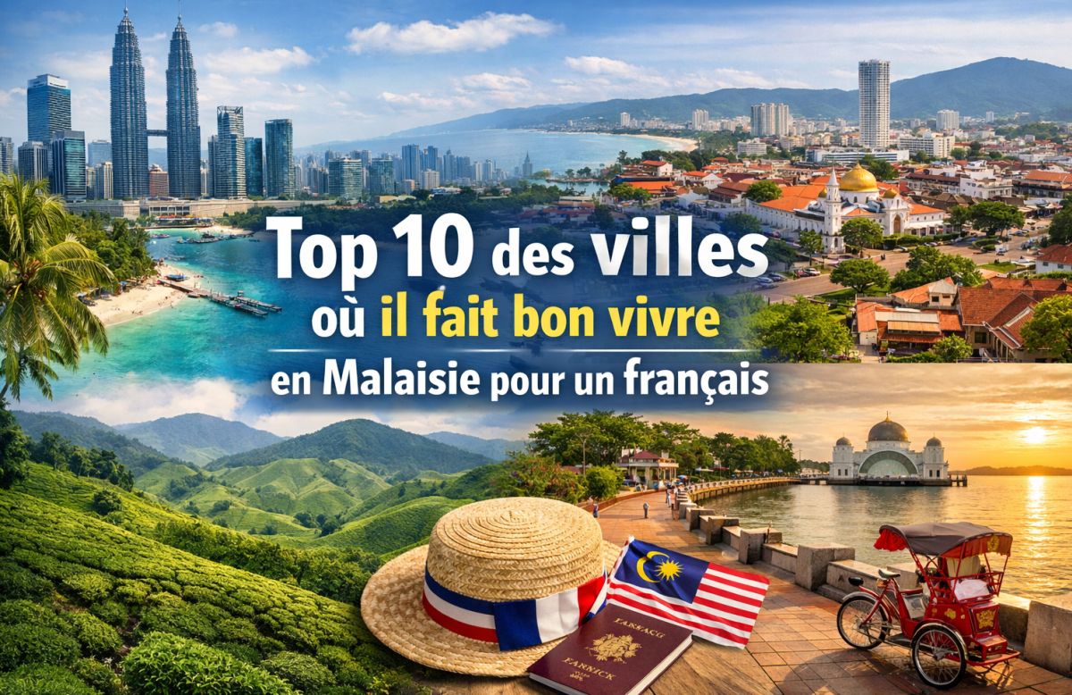 Top 10 des villes où il fait bon vivre en Malaisie pour un français